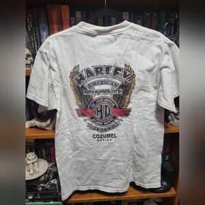 Rare VTG Harley Davidson The Great American Freedom Machine Mexico T Shirt 90s M